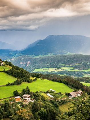 meadows, green trees, mountains, hills, bolzano city italy, sopra bolzano, mountain city, dark clouds, nature, rainbow, mountains, mountains, mountains, nature, rainbow, rainbow, rainbow, rainbow, rainbow
